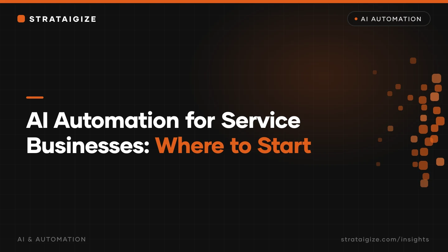 AI Automation for Service Businesses: Where to Start