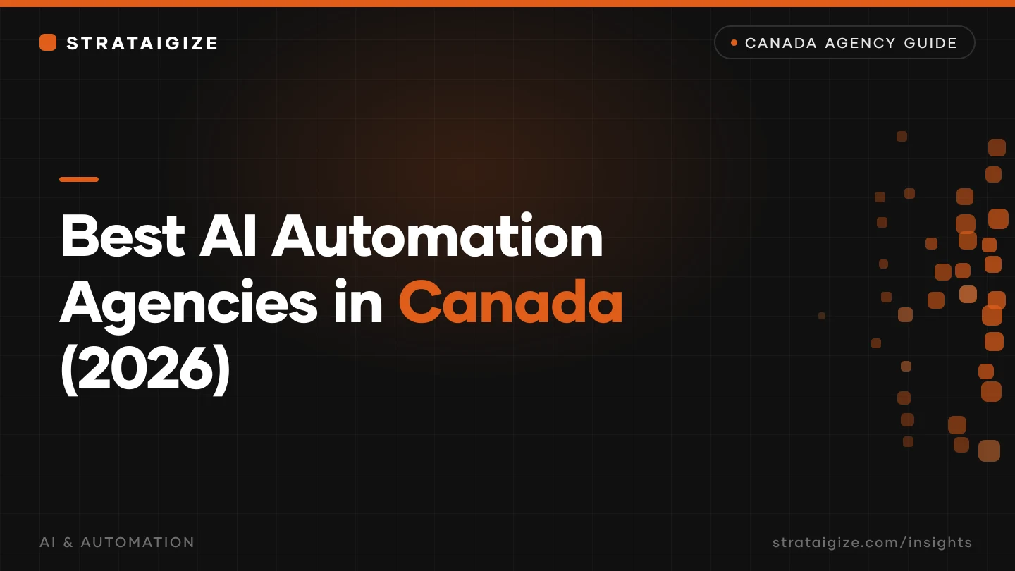 Best AI Automation Agencies in Canada (2026)