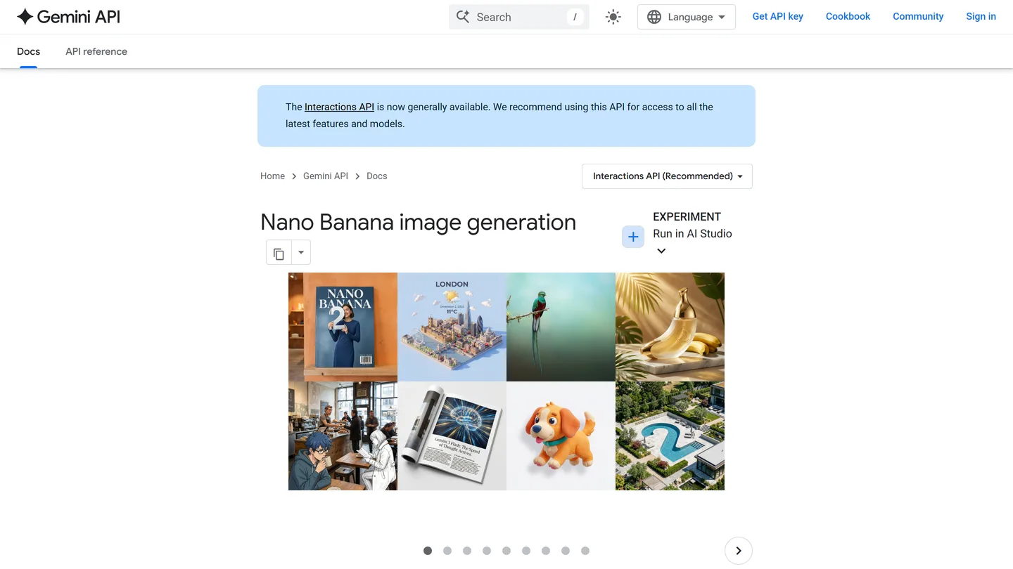 Google's image generation documentation for the Gemini models