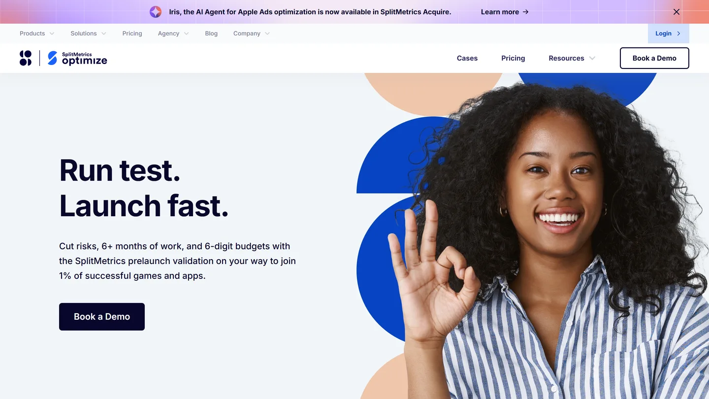 SplitMetrics Optimize, the store-page A/B testing product